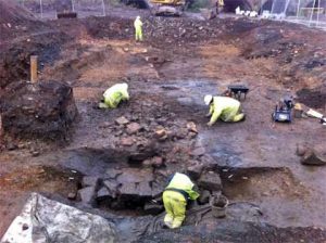 Excavations at the castle site (by Culture 24)