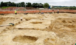 Excavations on the site (by The Guardian)