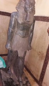 Recovered Amenhotep III's statue (by Ahram Online)