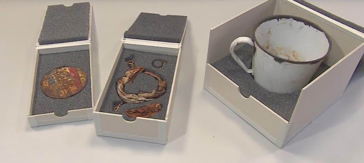A personal treasure discovered inside tin mug at Auschwitz exhibition
