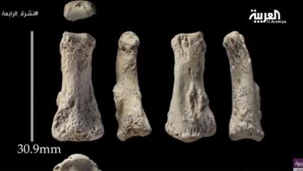 90000-year-old middle finger discovered in Saudi Arabia