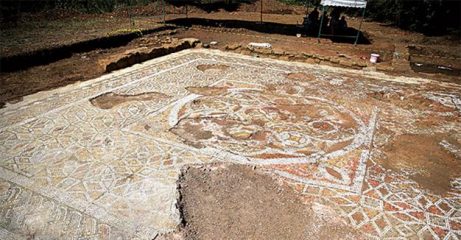 Mosaic floor discovered at an ancient Roman city in Turkey