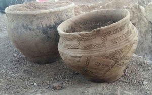 Pottery found on the site (by Live Science)
