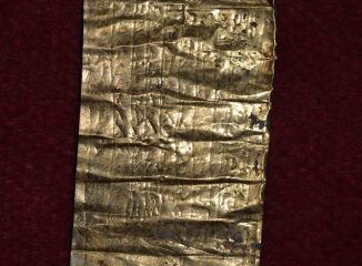 Curse tablet made of gold discovered in a Roman city in Serbia