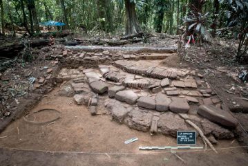 Excavation of a slave plantation in French Guiana