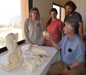 Examination of the Aphrodite statue (by PhysOrg)