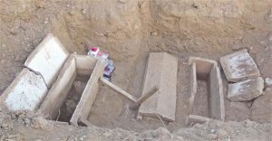 Sarcophagi discovered near Kemer village after opening (by Hurriyet Daily News)