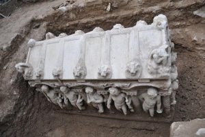 Second sarcophagus discovered in olive grove (by Dogan News Agency)