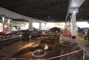 View at the excavation site (by Lincolnshire Echo)
