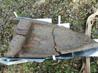 10th century log-boat discovered and extracted from a lake