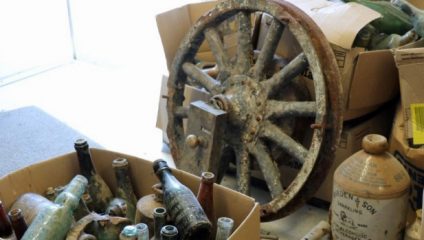 Trove of 19th cent. artefacts found during construction