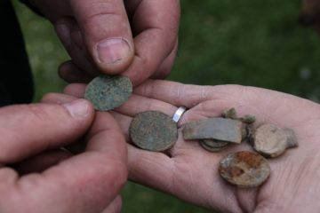 Community dig leads to Medieval coins find