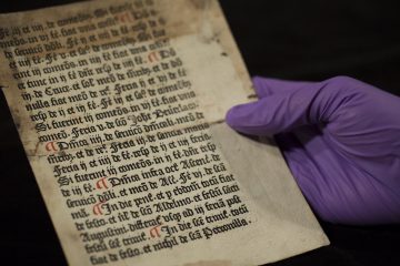 Librarian finds page of priests' handbook in university library