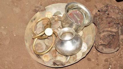 Ancient treasure unearthed near Hindu temple