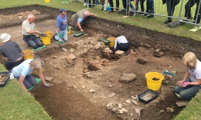 Remains of Roman bath discovered under public park