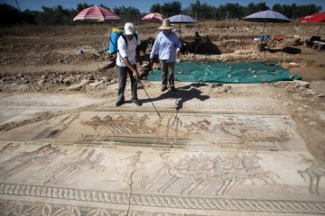 Large ancient mosaic unearthed on Cyprus