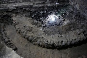 Aztec structure made of human skulls discovered in Mexico