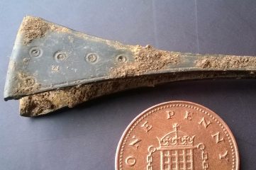 Bronze tweezers found at Lincoln's Eastern Bypass