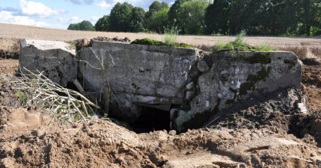 Unique WW2-era bunker unearthed during road construction