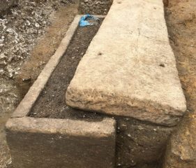 Roman sarcophagus discovered in London