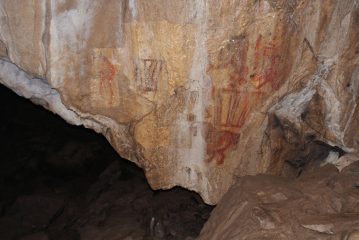 Upper Palaeolithic cave painting of a camel found in Ural Mountains